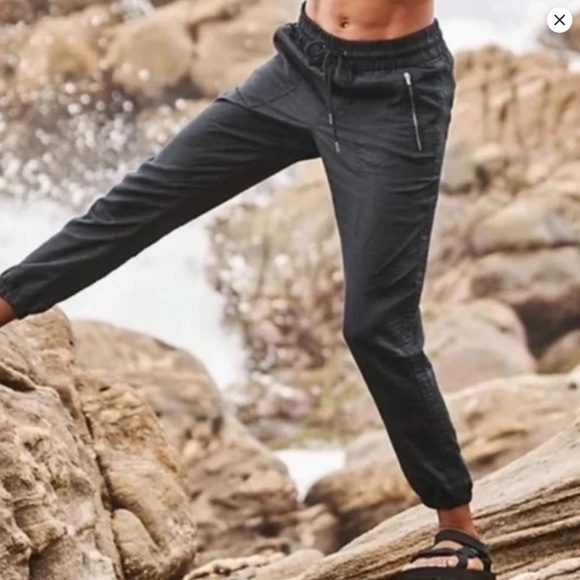 NWOT Athleta Cabo Linen Jogger - Color: Black - Size: 0 - Picture 2 of 11